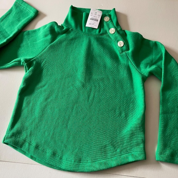 NEW Bundle of two J Crew Crewcuts button neck sweatshirts fleece - Picture 9 of 13